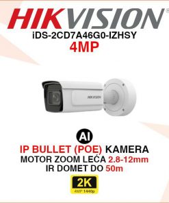 HIKVISION 4MP AI MOTOR ZOOM IP POE BULLET KAMERA iDS-2CD7A46G0-IZHSY