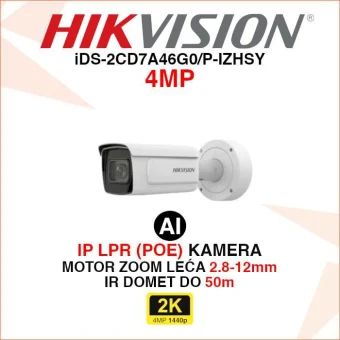 HIKVISION 4MP KAMERA ZA PREPOZNAVANJE TABLICA iDS-2CD7A46G0/P-IZHSY