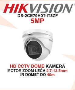 HIKVISION 5MP HD CCTV DOME MOTOR ZOOM KAMERA DS-2CE79H0T-IT3ZF