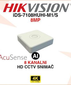 HIKVISION 8 KANALNI 4K ACUSENSE VIDEO SNIMAČ iDS-7108HUHI-M1/S
