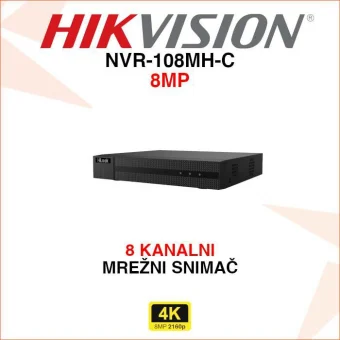 NVR-108MH-C HIKVISION 8 KANALNI 4K MREŽNI VIDEO SNIMAČ