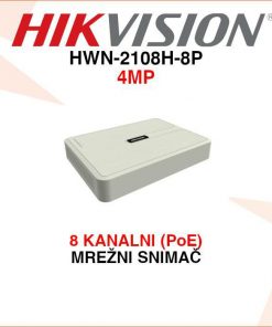 HIKVISION 8 KANALNI 4MP MREŽNI POE VIDEO SNIMAČ HWN-2108H-8P