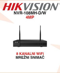 HIKVISION 8 KANALNI 4MP WIFI VIDEO SNIMAČ NVR-108MH-D/W