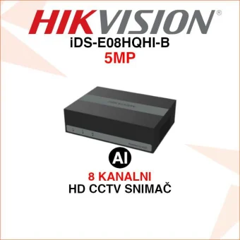 HIKVISION 8 KANALNI 5MP ACUSENSE VIDEO SNIMAČ iDS-E08HQHI-B