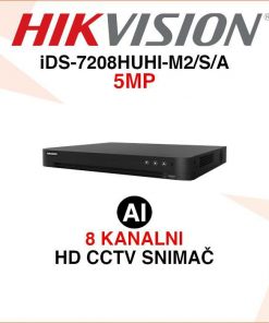 HIKVISION 8 KANALNI 5MP DIGITALNI VIDEO SNIMAČ iDS-7208HUHI-M2/S/A