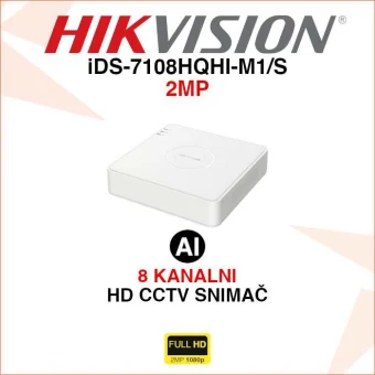 HIKVISION 8 KANALNI ACUSENSE VIDEO SNIMAČ iDS-7108HQHI-M1/S