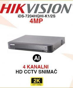 HIKVISION ACUSENSE 4MP 4 KANALNI VIDEO SNIMAČ iDS-7204HQHI-M1/S