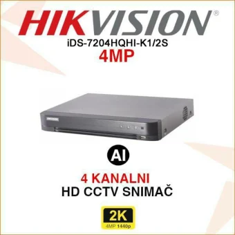 HIKVISION ACUSENSE 4MP 4 KANALNI VIDEO SNIMAČ iDS-7204HQHI-M1/S