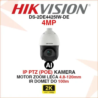 HIKVISION ACUSENSE 4MP IP ROTACIJSKA KAMERA DS-2DE4425IW-DE