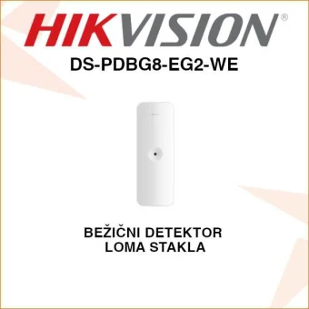 HIKVISION AX PRO BEŽIČNI DETEKTOR LOMA STAKLA DS-PDBG8-EG2-WE