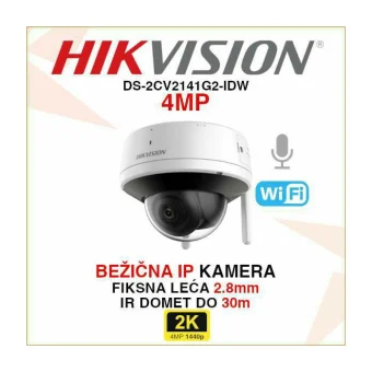 HIKVISION BEŽIČNA WIFI KAMERA 4MP REZOLUCIJE DS-2CV2141G2-IDW
