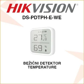 HIKVISION AX PRO BEŽIČNI DETEKTOR TEMPERATURE DS-PDTPH-E-WE