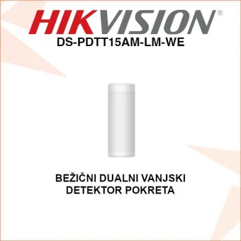 HIKVISION BEŽIČNI VANJSKI DETEKTOR POKRETA DS-PDTT15AM-LM-WE