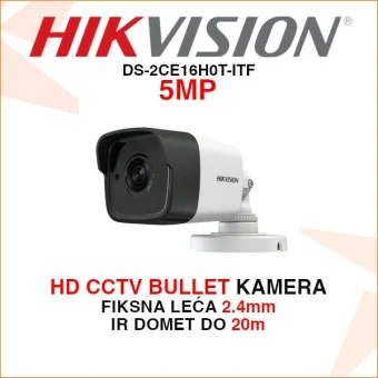 HIKVISION CCTV BULLET KAMERA 5MP REZOLUCIJE DS-2CE16H0T-ITF
