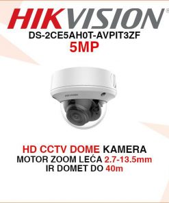 HIKVISION CCTV DOME 5MP MOTOR ZOOM KAMERA DS-2CE5AH0T-AVPIT3ZF