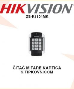 HIKVISION ČITAČ MIFARE KARTICA S TIPKOVNICOM DS-K1104MK