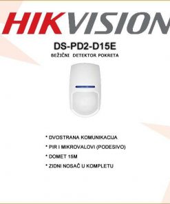 HIKVISION DUALNI PIR DETEKTOR POKRETA DS-PD2-D15E