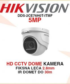 HIKVISION CCTV DOME 5MP KAMERA ZA VIDEO NADZOR DS-2CE76H0T-ITMF