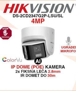 HIKVISION IP KAMERA S 2 LEĆE I AKTIVNOM OBRANOM DS-2CD2347G2P-LSU/SL