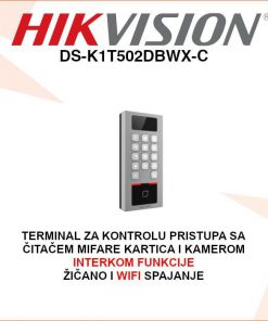 DS-K1T502DBWX-C HIKVISION KONTROLA PRISTUPA SA 2MP KAMEROM