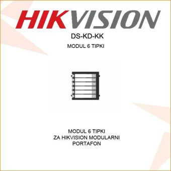 HIKVISION PORTAFONSKI MODUL 6 POZIVNIH TIPKI DS-KD-KK