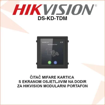 HIKVISION MODUL ČITAČ MIFARE KARTICA SA IPS EKRANOM DS-KD-TDM