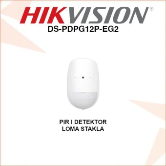 HIKVISION PIR I DETEKTOR LOMA STAKLA DS-PDPG12P-EG2