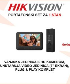 HIKVISION PORTAFON SET ZA 1 STAN ILI KUĆU PLUG&PLAY VI-K12P