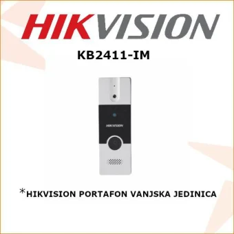 HIKVISION PORTAFON VANJSKA JEDINICA KB2411-IM