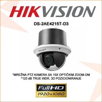 HIKVISION ROTACIJSKA SPEED-DOME 2MP KAMERA DS-2AE4215T-D3