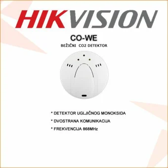 HIKVISION PYRONIX DETEKTOR UGLJIČNOG MONOKSIDA CO-WE