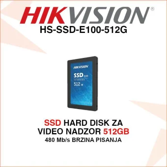 HIKVISION SSD HARD DISK KAPACITETA 512GB HS-SSD-E100-512G