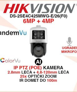 HIKVISION TANDEMVU PANORAMSKA PTZ AI KAMERA DS-2SE4C425MWG-E/26(F0)