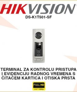 HIKVISION TERMINAL SA ČITAČEM KARTICA I OTISKA PRSTA DS-K1T501SF