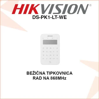HIKVISION TIPKOVNICA ZA UPRAVLJANJE AX PRO CENTRALAMA DS-PK1-LT-WE