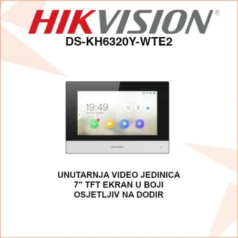 HIKVISION UNUTARNJA VIDEO JEDINICA S EKRANOM U BOJI DS-KH6320Y-WTE2