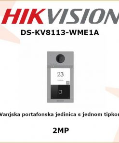 HIKVISION VANJSKA PORTAFONSKA JEDINICA S JEDNOM TIPKOM DS-KV8113-WME1