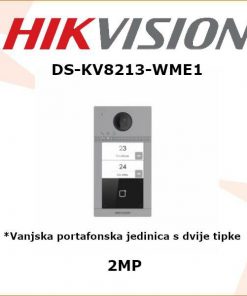 HIKVISION VANJSKA PORTAFONSKA JEDINICA SA 2 TIPKE DS-KV8213-WME1
