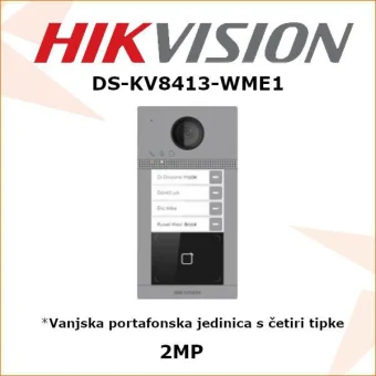HIKVISION VANJSKA PORTAFONSKA JEDINICA S 4 TIPKE