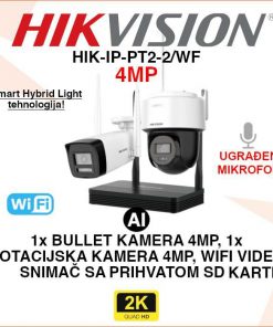 HIKVISION WIFI SMART HYBRID LIGHT SET 4MP SA 2 KAMERE HIK-IP-PT2-2/WF