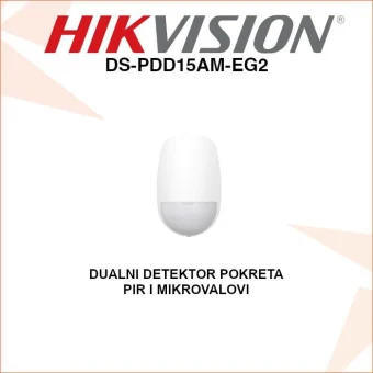 HIKVISION ŽIČANI DUALNI DETEKTOR POKRETA DS-PDD15AM-EG2
