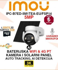 IMOU 5MP SOLARNA 4G I WIFI ROTACIJSKA KAMERA IPC-B7ED-5M1TEA-EU/FSP14