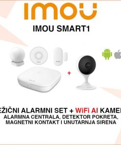 IMOU SMART1 BEŽIČNI ALARM KOMPLET S WIFI KAMEROM ZA POTPUNU ZAŠTITU