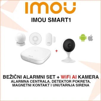 IMOU SMART1 BEŽIČNI ALARM KOMPLET S WIFI KAMEROM ZA POTPUNU ZAŠTITU