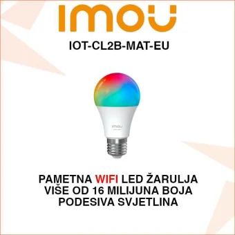 IMOU WIFI PAMETNA LED ŽARULJA U BOJI PODESIVE SVJETLINE IOT-CL2B-MAT-EU