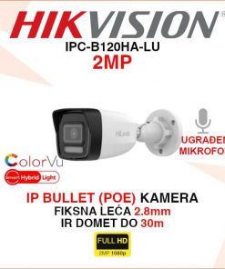 IPC-B120HA-LU HIKVISION 2MP IP POE BULLET NADZORNA KAMERA