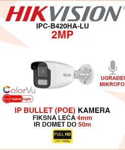 IPC-B420HA-LU HIKVISION 2MP IP POE SMART DUAL LIGHT KAMERA