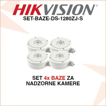 KOMPLET 4 BAZE ZA NADZORNE KAMERE SET-BAZE-DS-1280ZJ-S