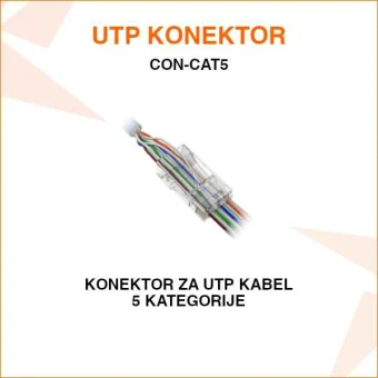 KONEKTOR ZA UTP KABEL 5 KATEGORIJE CON-CAT5