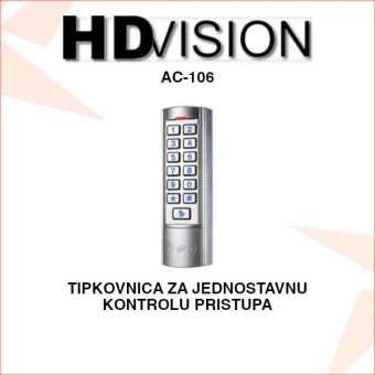 HDVISION TIPKOVNICA - ŠIFRATOR ZA KONTROLU PRISTUPA AC106